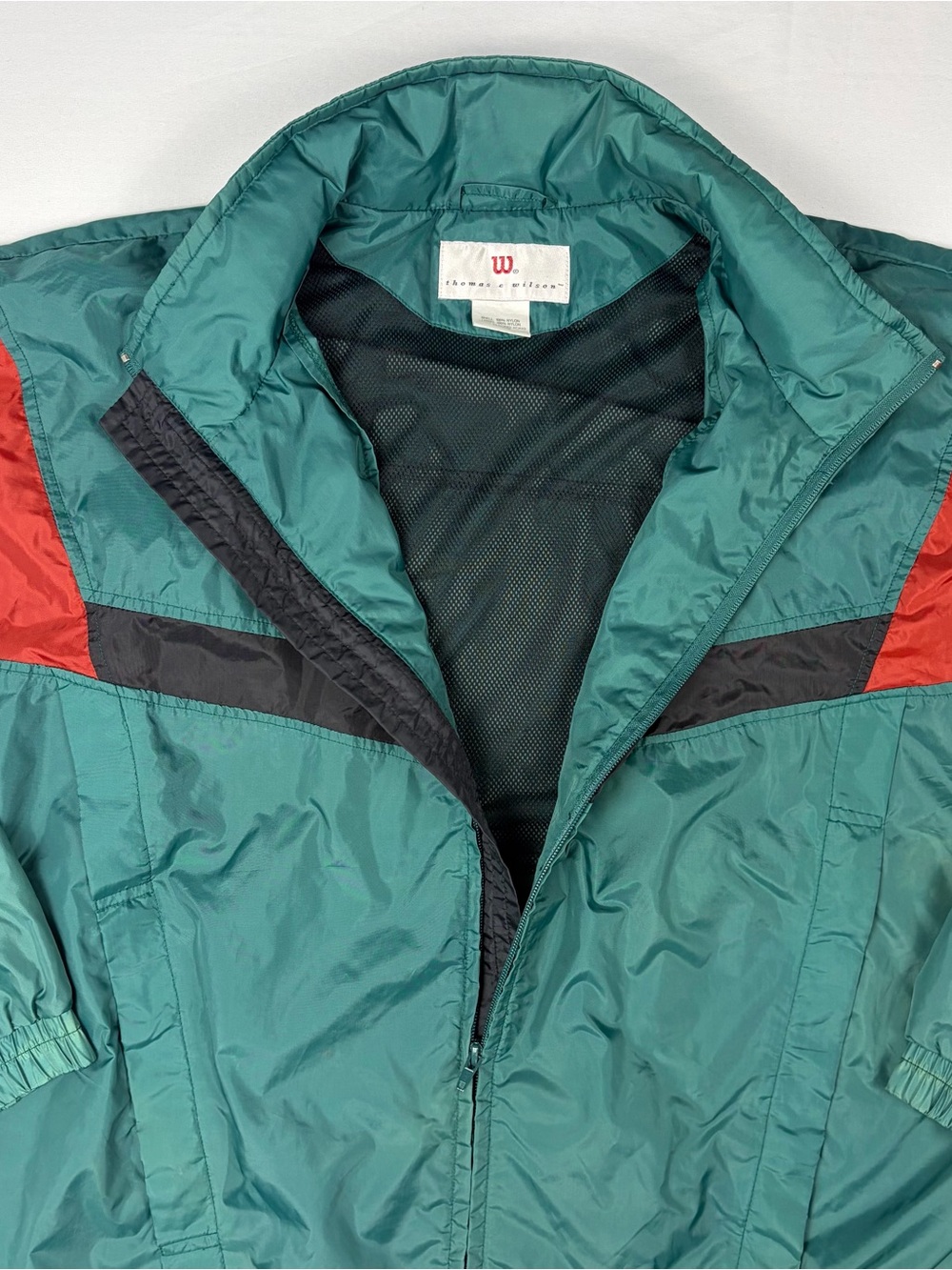 Vintage 90s Wilson Colorblock Nylon Windbreaker Jacket     Unisex 2XL